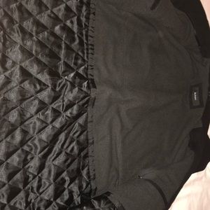 Men’s coat black merino wool